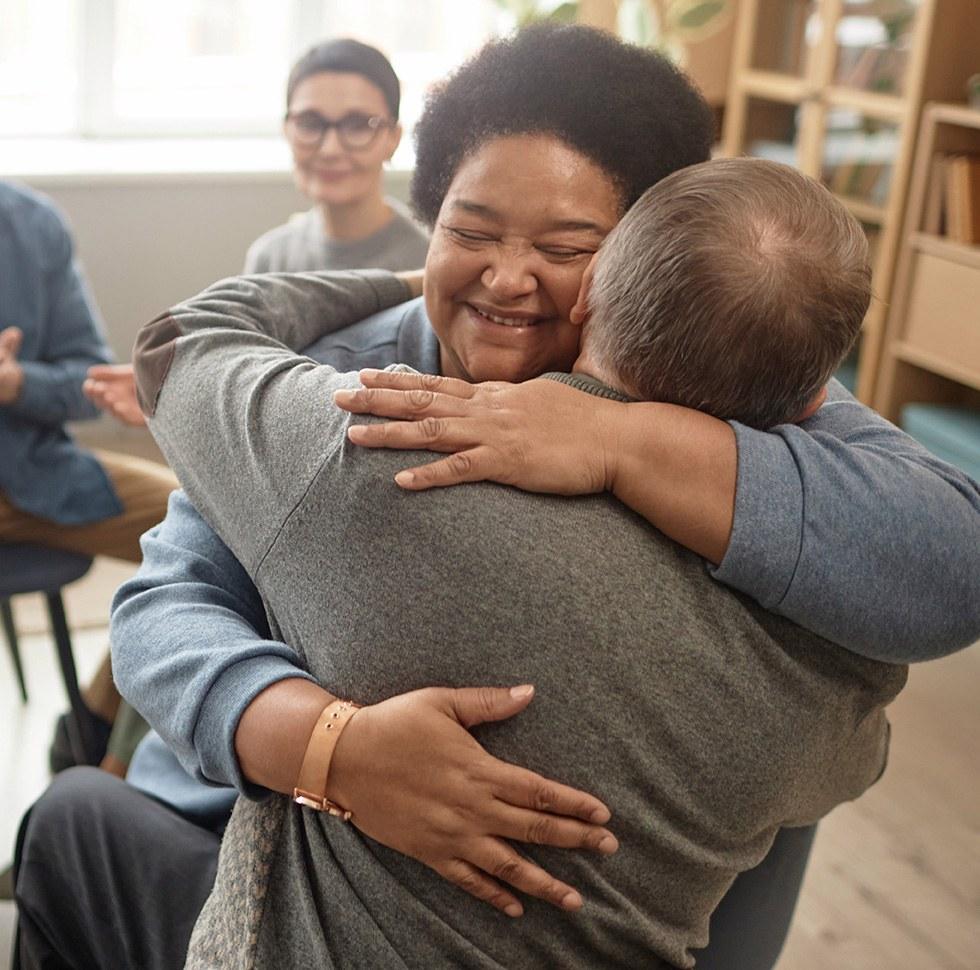 People hugging
